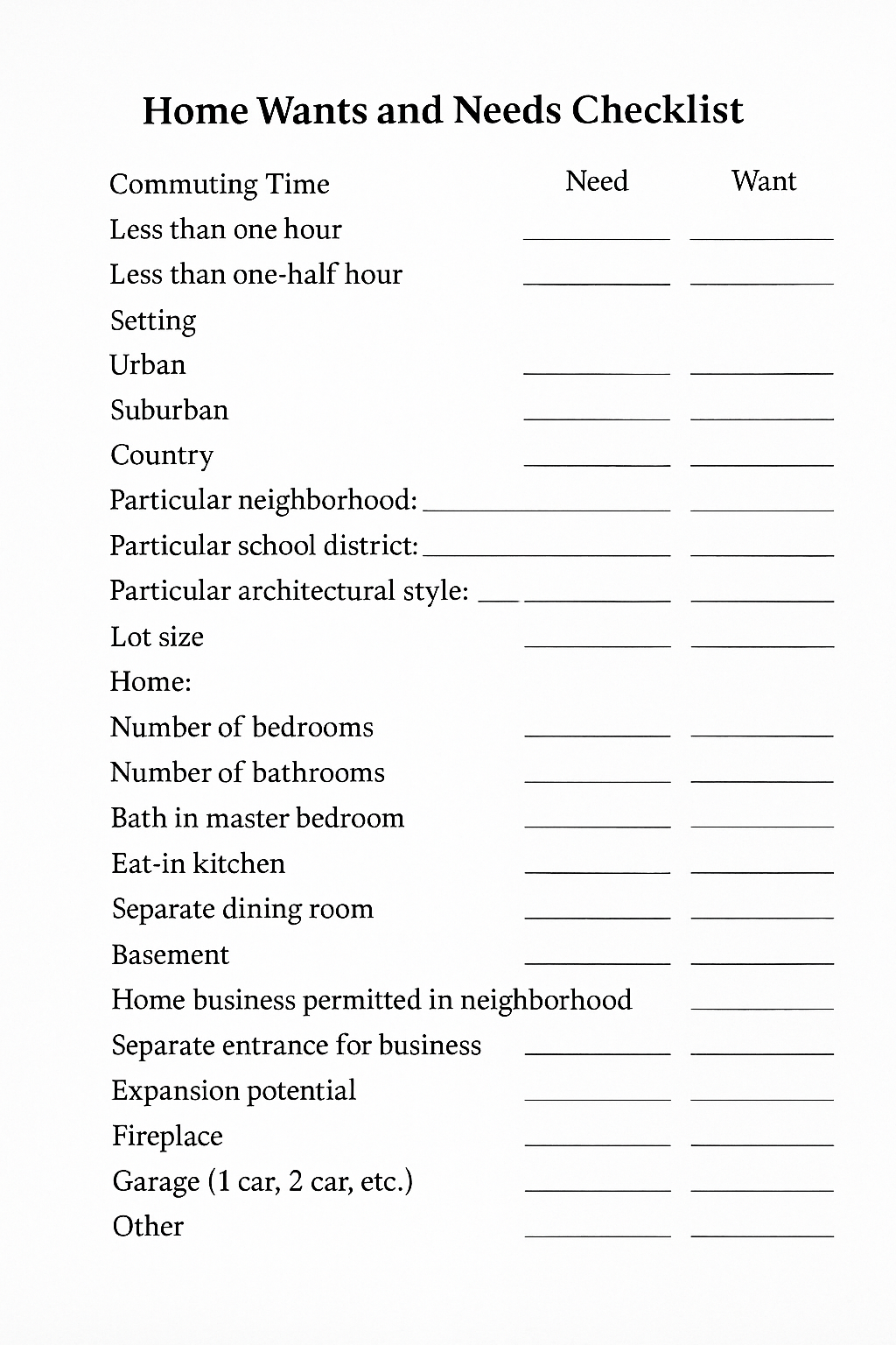 article title: Finding the Right Home
